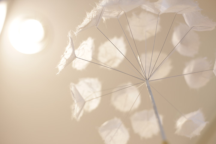 「綿毛のモビール（S・M・L/3個1セット)」