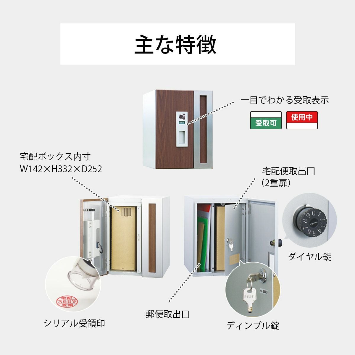 一戸建て用 宅配ポスト 「 W-BOX 宅配ボックス ＆ スタンド セット