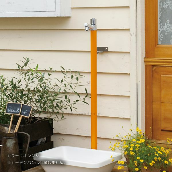 立水栓】砂岩風のレリーフが美しいアジアン水栓柱 「花花」 | 《公式