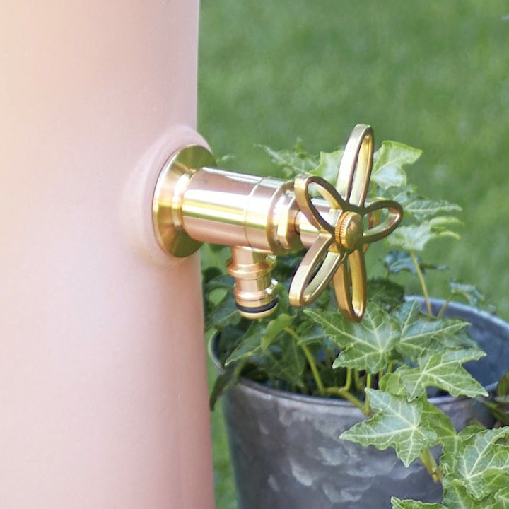 立水栓】砂岩風のレリーフが美しいアジアン水栓柱 「花花」 | 《公式