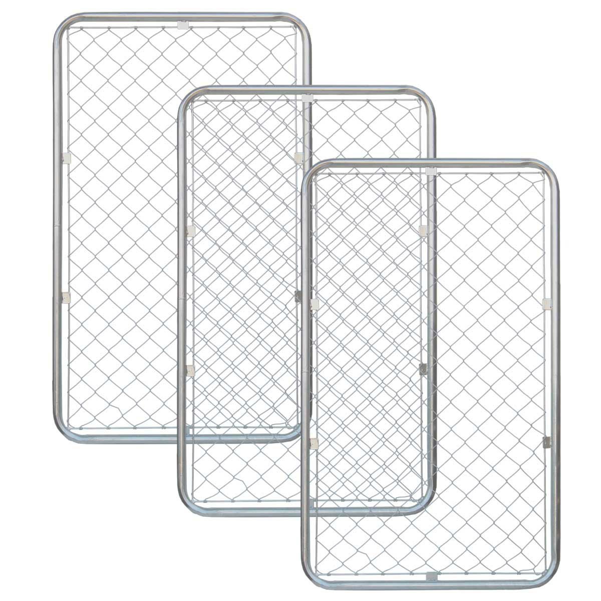 3枚セット】「 アメリカンフェンス 1500×900mm Lサイズ シルバー 3枚