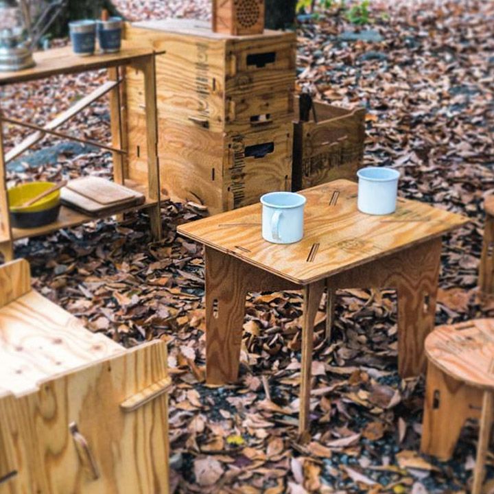 工具いらずの組み立て式ローテーブル 「ヨカ （YOKA） パネル