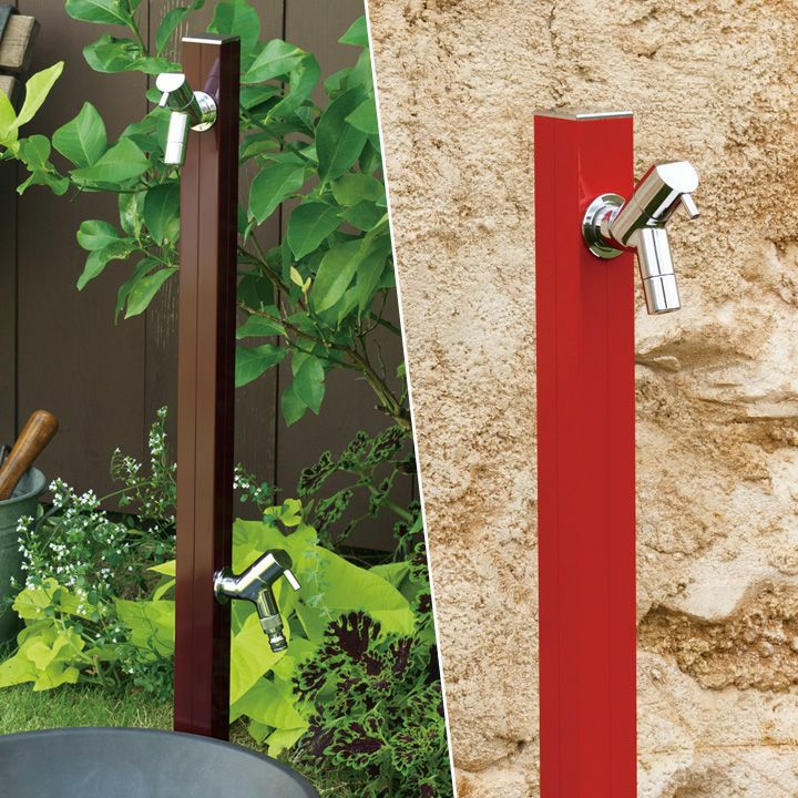 専用蛇口2個付きの水栓柱 「アクアルージュW」 | 《公式》JUICYGARDEN