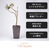 空間に溶け込むシンプルなでサイン。セメント+ガラスファイバーで作られているため軽量。耐寒性を実証済で高耐久性がるプランター。CO2の排出量が少ないエコ素材。