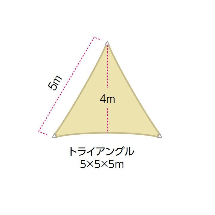 日除け用サンシェード「シェードセイル トライアングル 5m」 | 《公式 日除け用サンシェード「シェードセイル トライアングル 5m」 | 《公式