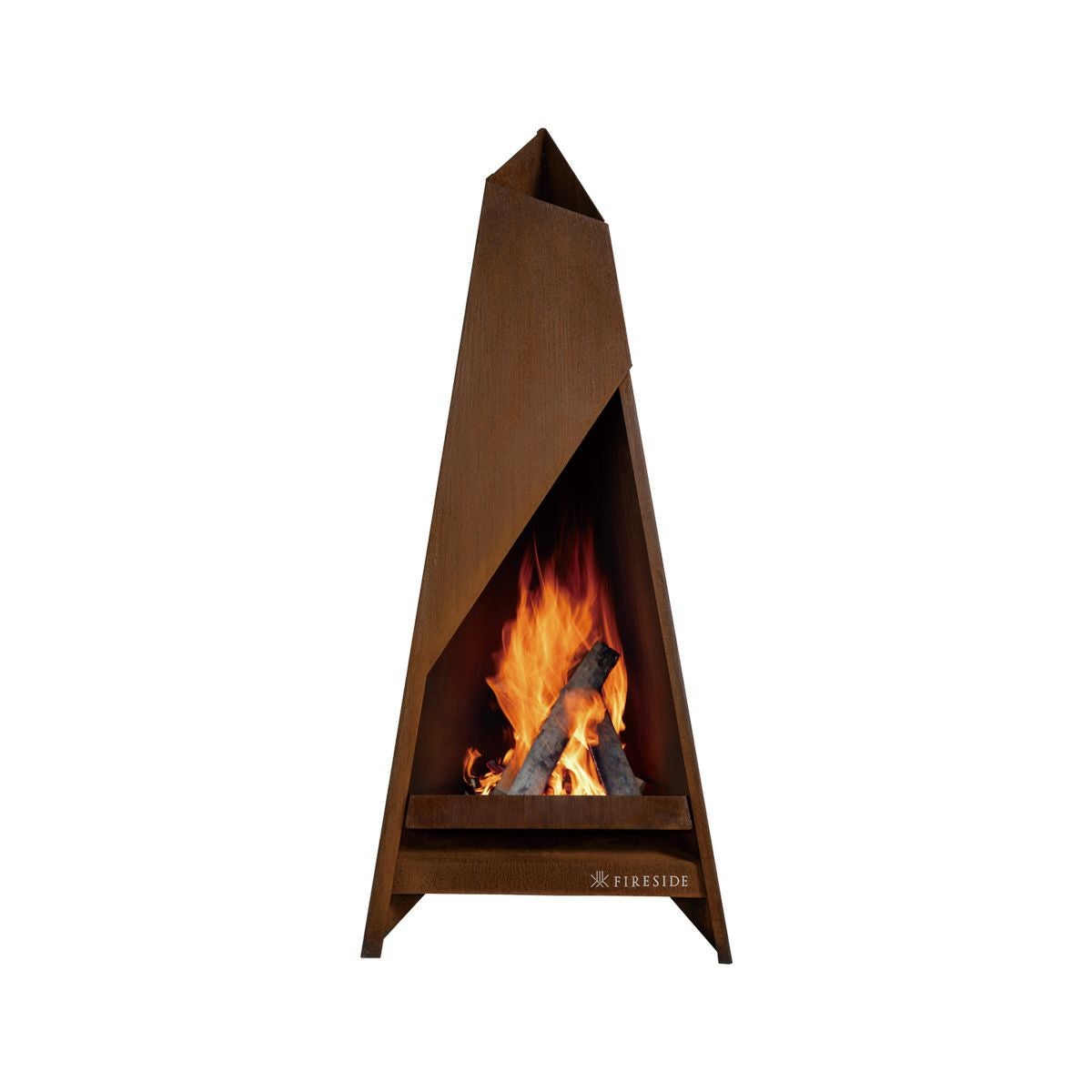 耐候性合金仕様の薪式ガーデンストーブ 「 ファイヤーサイド ティピ