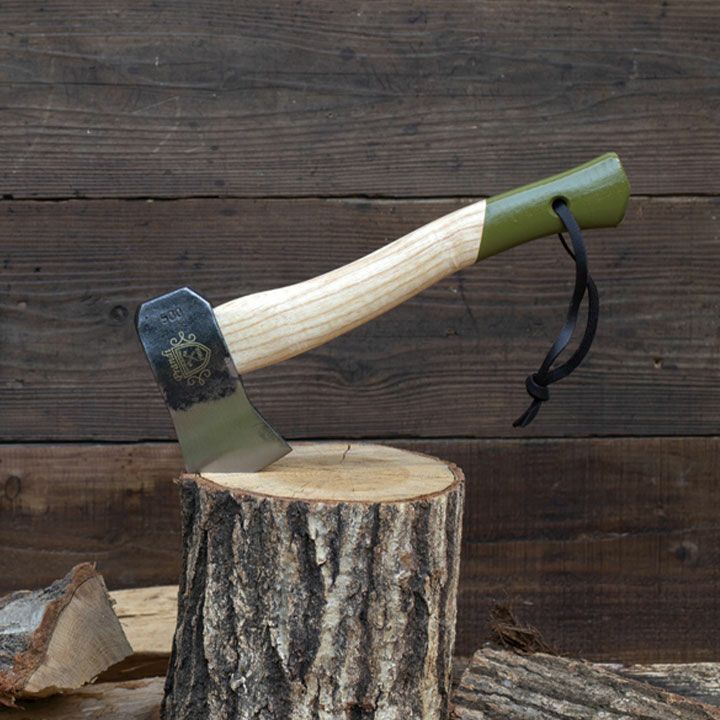 手斧「プランディ キャンプハチェット 本革ケース付き」 | 《公式