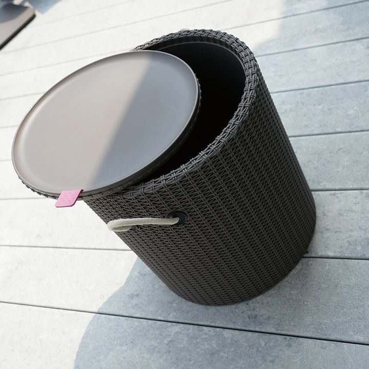 樹脂製籐編み調スツール「ケター （KETER） クールスツール ロープ