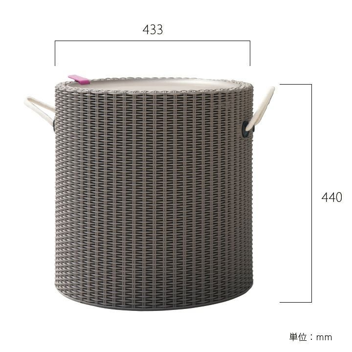 樹脂製籐編み調スツール「ケター （KETER） クールスツール ロープ