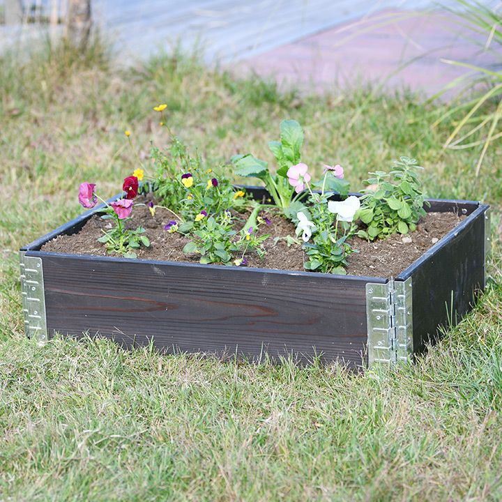木製プランター 「a+ design ガーデンボックス 800×600 4個セット