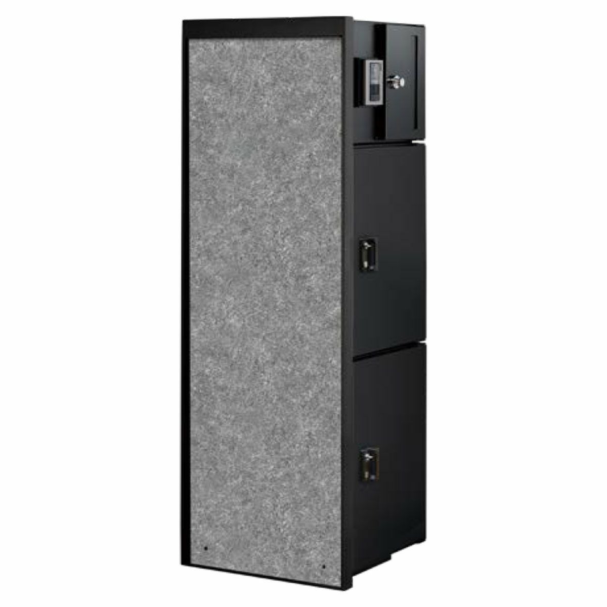 「 門柱ユニット ヴェリータNX ベーシック LED付き （宅配ボックス2個 + 郵便ポスト + LED照明）」