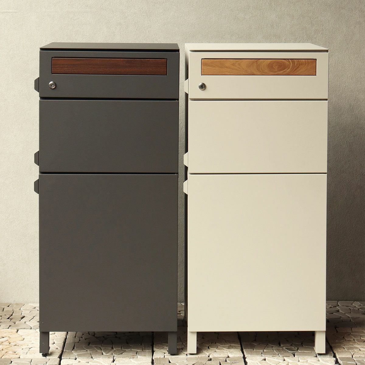 郵便ポスト 付き 宅配ボックス ナギ（Nagi）宅配 2段タイプ