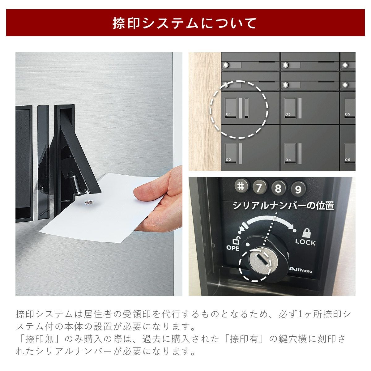 現状品 長期保管品 未使用 宅配ボックス ナスタ TLP36 ステンレス 高さ60cm Nasta 札幌市東区 新道東店 宅配ボックス（プチ宅） 前入前出／アナログキー・防水タイプ／ポスト