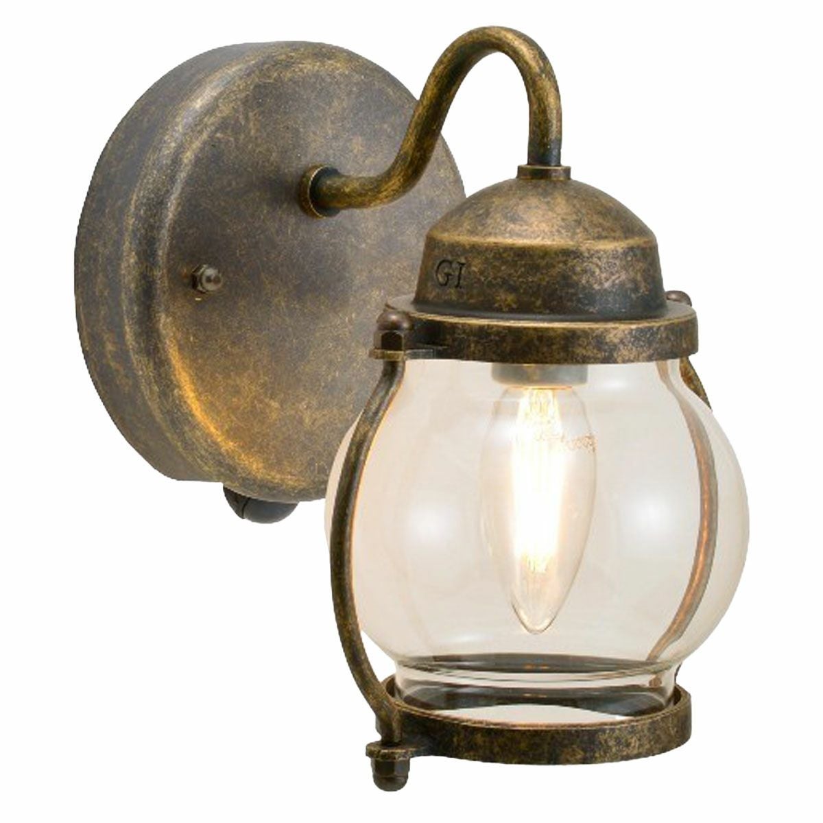 古色のライト。