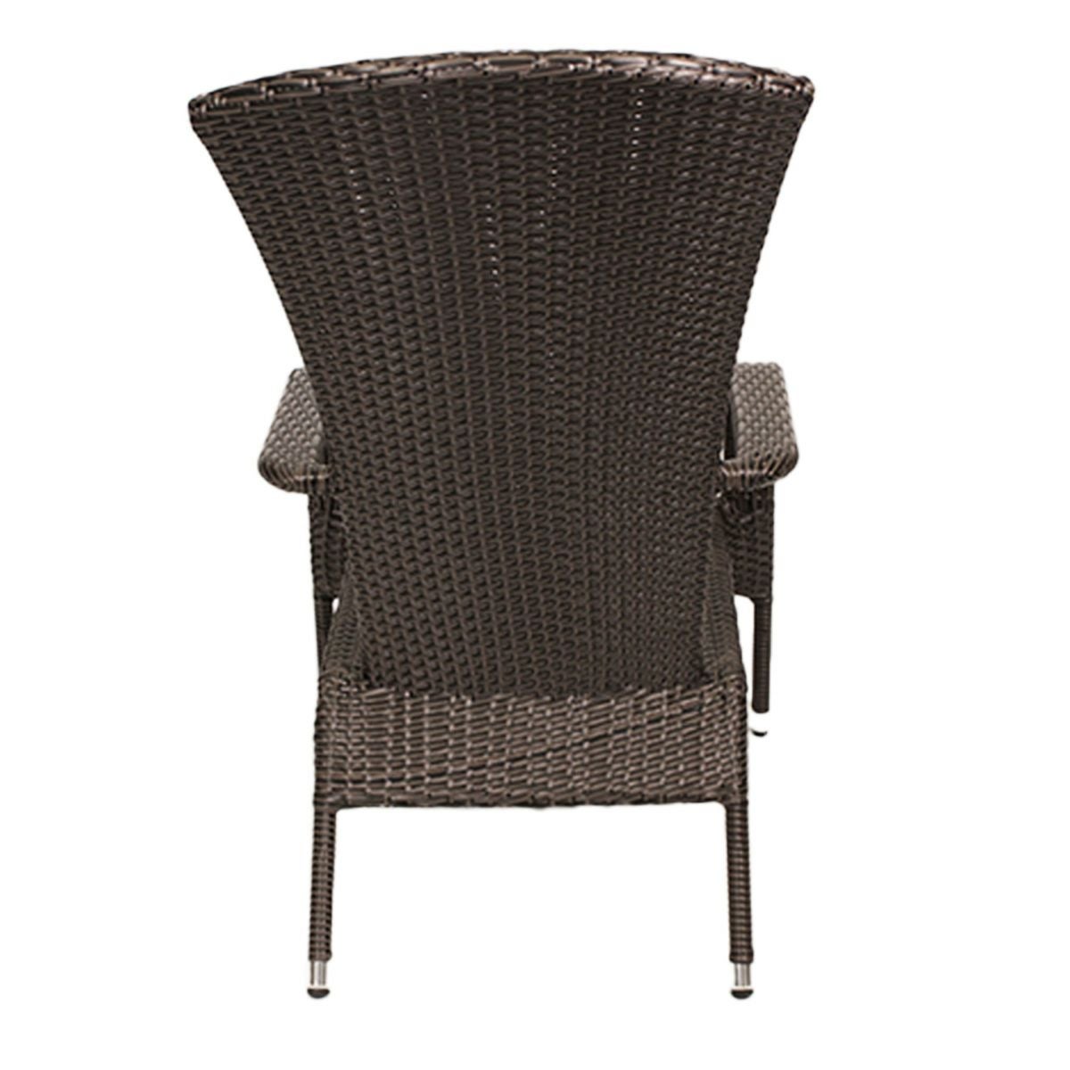 チェアのデザインがわかる白抜き画像。背面。