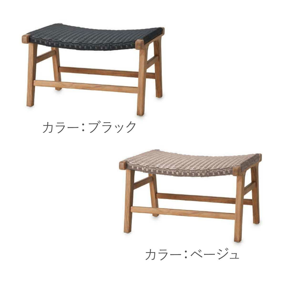 カラーバリエーションの画像です。ブラックとベージュの2色展開です。