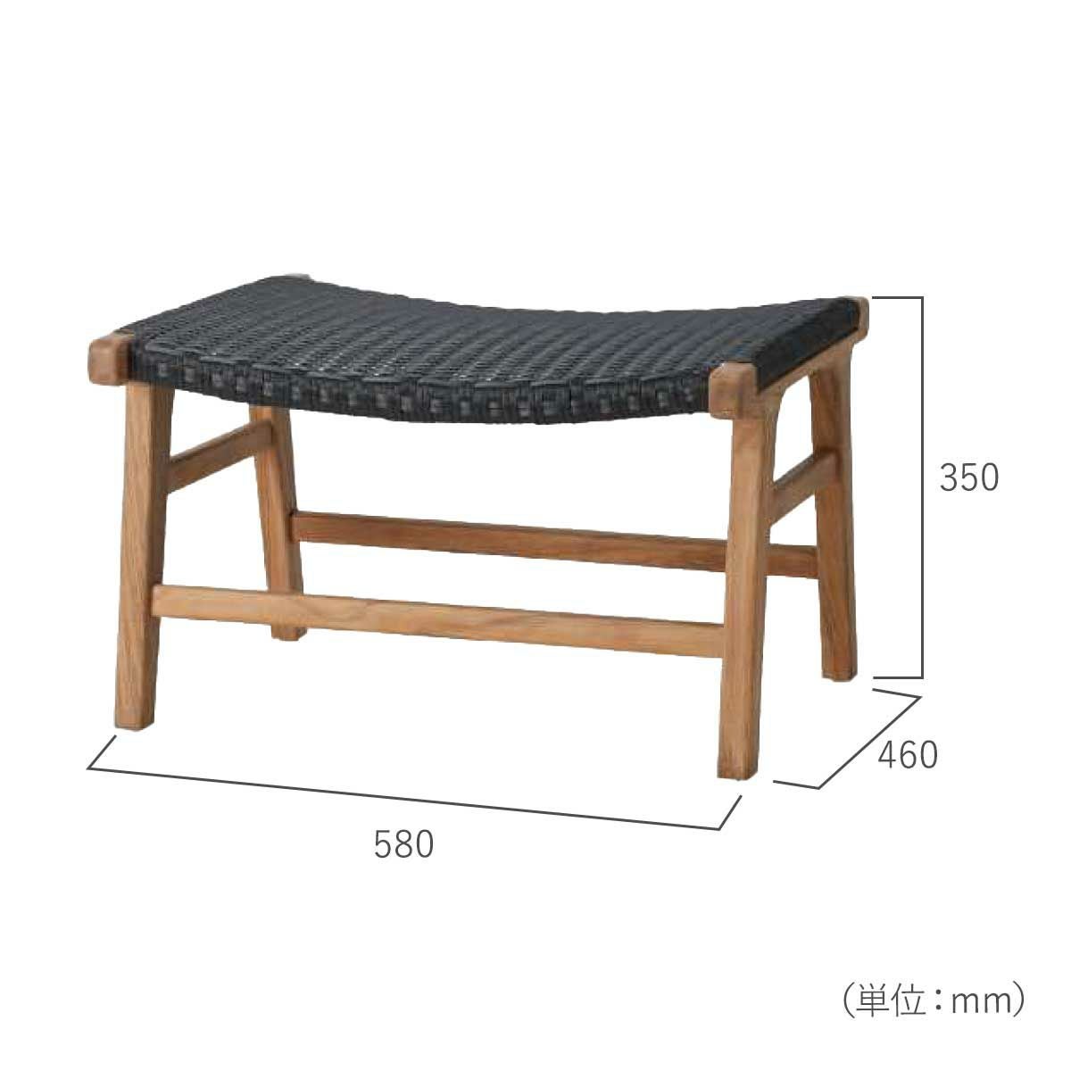 ガーデンチェア 屋外 「 ADAN FURNITURE スツール/オットマン KOL