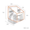 幅650mm,奥行き600mm,高さ750mm