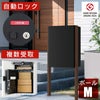 日本製の宅配ボックス「ナスタボックス プラスポスト Mサイズ」。ポールを支柱に埋め込んで設置するタイプ。ダンボール80サイズまで受取可能。