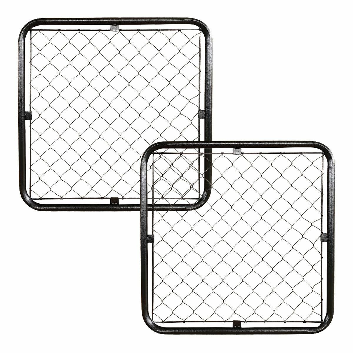 アメリカンフェンス 900×900mm Sサイズ ハンマートーンブラック 2枚セット