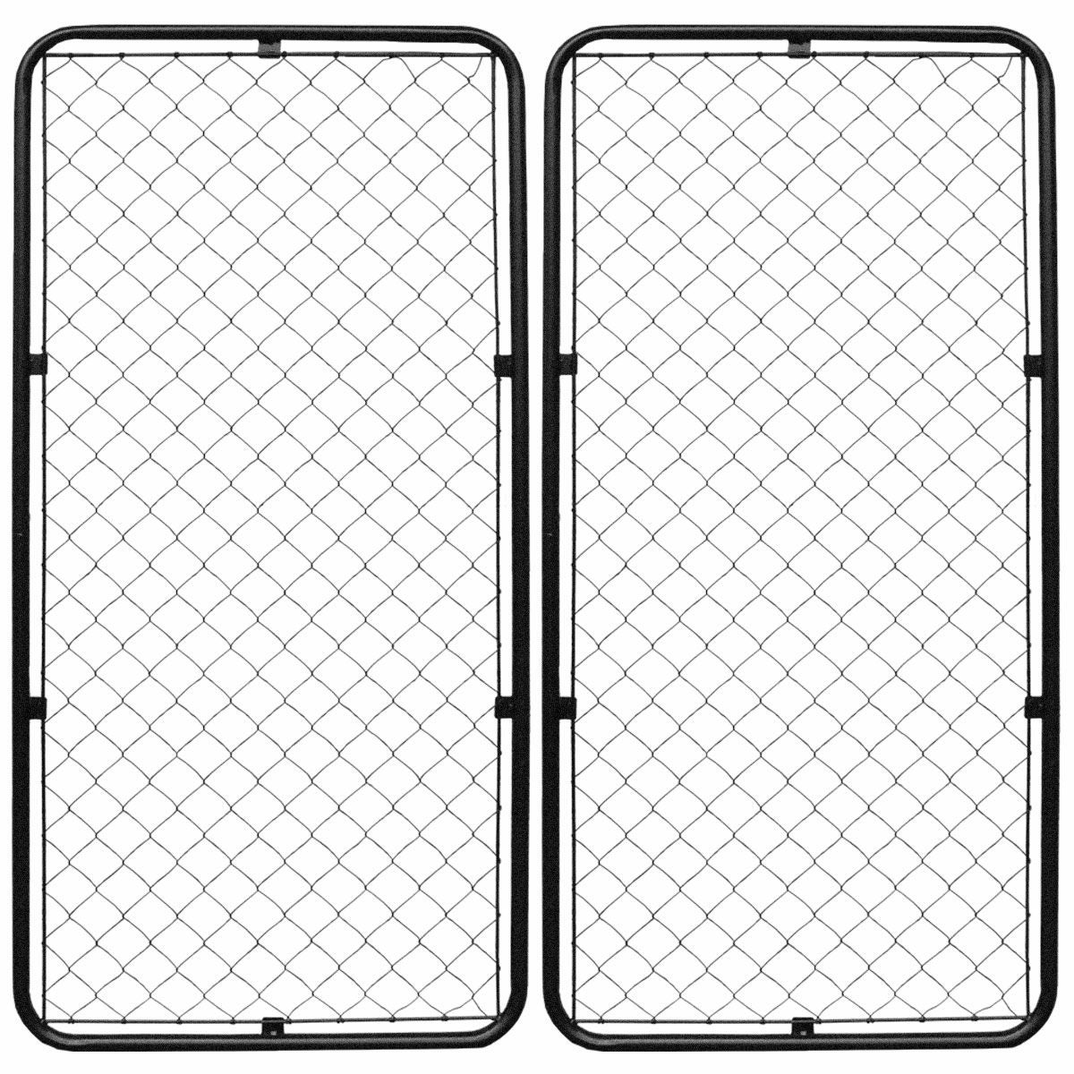 アメリカンフェンス 1800×900mm XLサイズ ハンマートーンブラック 2枚セット