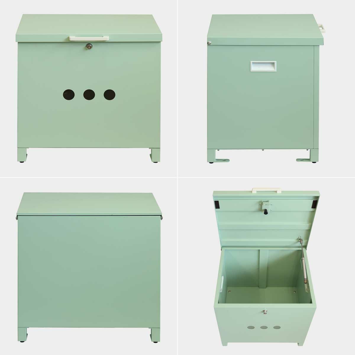 前、横、後ろ、上蓋オープン時